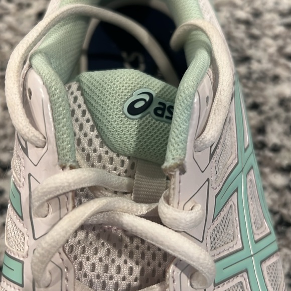 ASICS Gel 1130 women’s 9.5 white & Malachite green running lace up sneakers - Picture 10 of 13